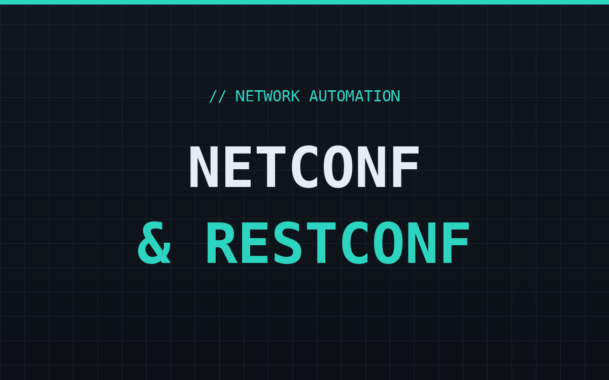 NETCONF and RESTCONF